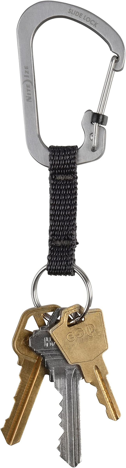 Nite Ize SlideLock Key Ring, Aluminum Locking Carabiner Key Chain - Image 3