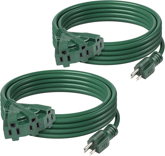 BN-LINK 2-Pack 15Ft Outdoor Extension Cord by BN-LINK