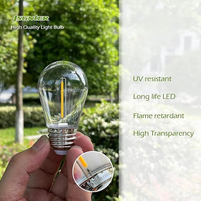Jslinter 30-Pack LED String Light Bulbs Replacement, 1W E26 Vintage Bulbs - Image 2
