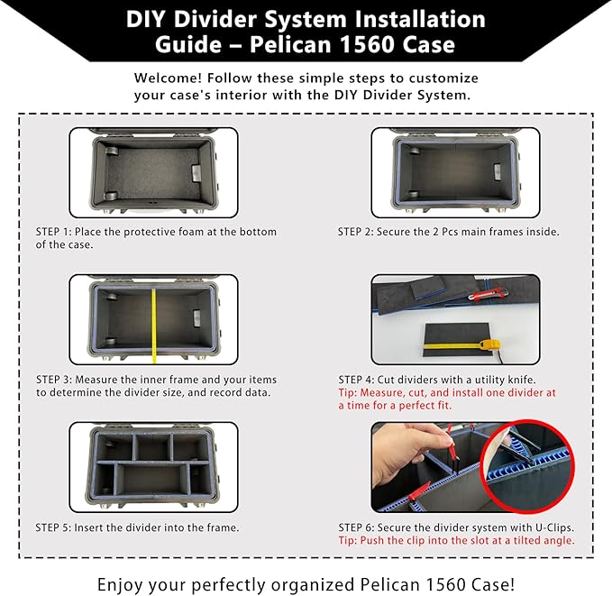LAFENLIN DIY Divider System for Pelican 1560 Case - Image 2