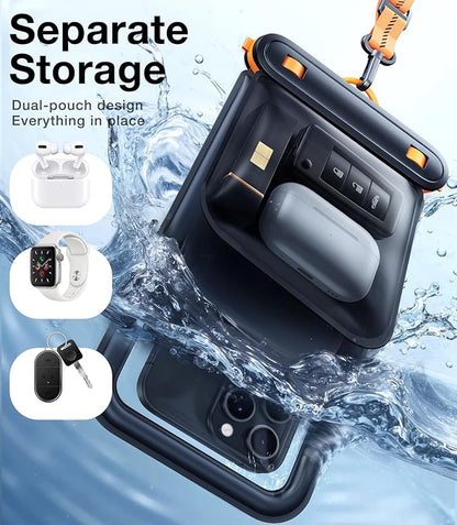 TORRAS IP68 Waterproof Phone Pouch Double Space, Floating Waterproof Phone Case - Image 2