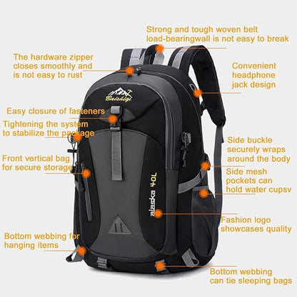 40L Hiking Backpack, Lightweight Daypack - Image 3