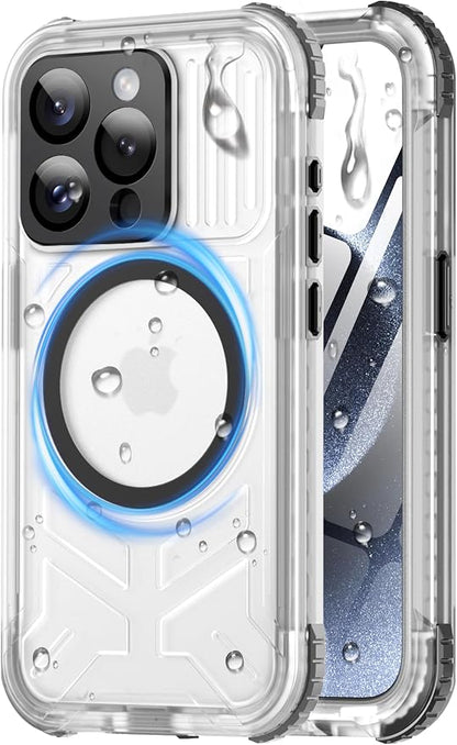 for iPhone 15 Pro Waterproof Case by Haireca
