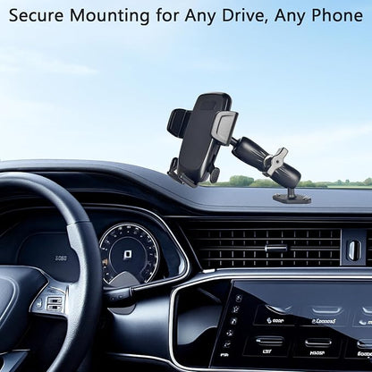 VAUBORTTI 1" Ball Phone Mount – Aluminum Alloy Arm & Base, Double Ball Joint - Image 2