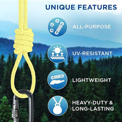 TECEUM Cotton Rope 3/16” – 100 FT – Strong All-Purpose Braided Rope – Natural - Image 4