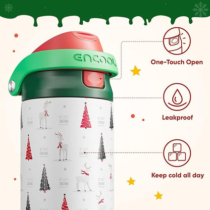 ENCOOL Christmas SwiftSip Insulated Water Bottle - Image 4