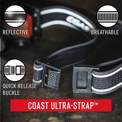 COAST FL75R Rechargeable 530 Lumen Dual Color Focusing LED Headlamp - Image 5