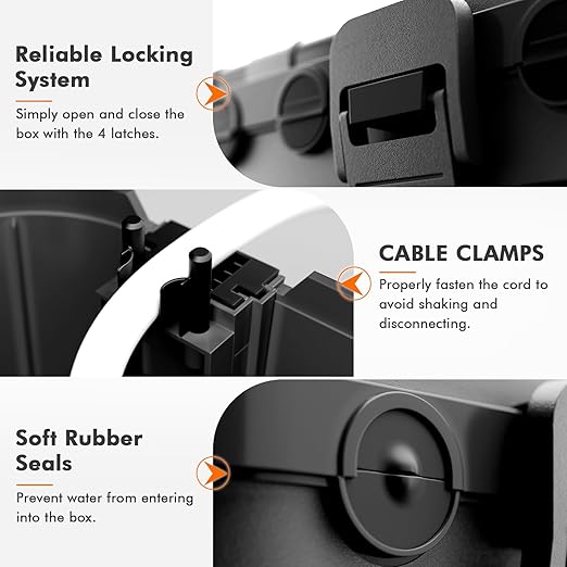RESTMO 5-Piece Outdoor Waterproof Electrical Box Set – 12.5" x 8.5" x 5" Large - Image 3