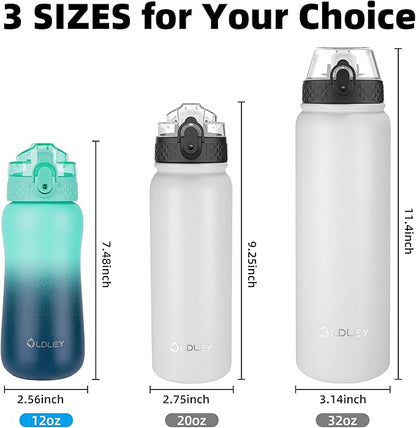 Oldley Insulated Water Bottle 12oz Kids Water Bottles - Image 5