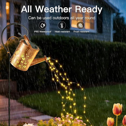 Ollny Solar Watering Can with Cascading Lights Outdoor Garden Decor, Birthday - Image 8