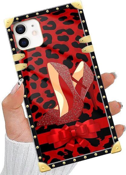 Compatible with iPhone 11 Case, Elegant High Heels Luxury Golden Decoration - Image 5
