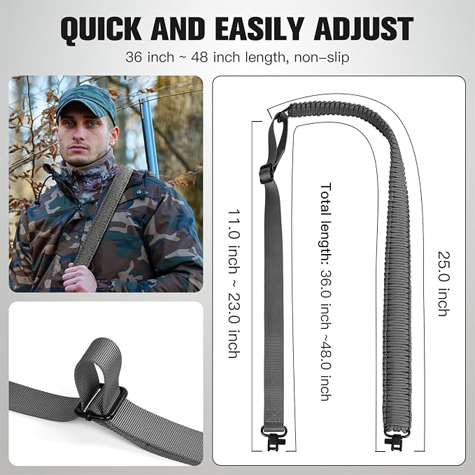 VVAAGG Two-Point Paracord Rifle Sling - Image 5