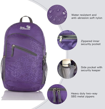 Outlander Packable Handy Lightweight Travel Hiking Backpack Daypack - Image 3