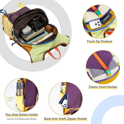 15L Small Hiking Backpack Travel Daypack Colorful Lightweight Packable Foldable - Image 4