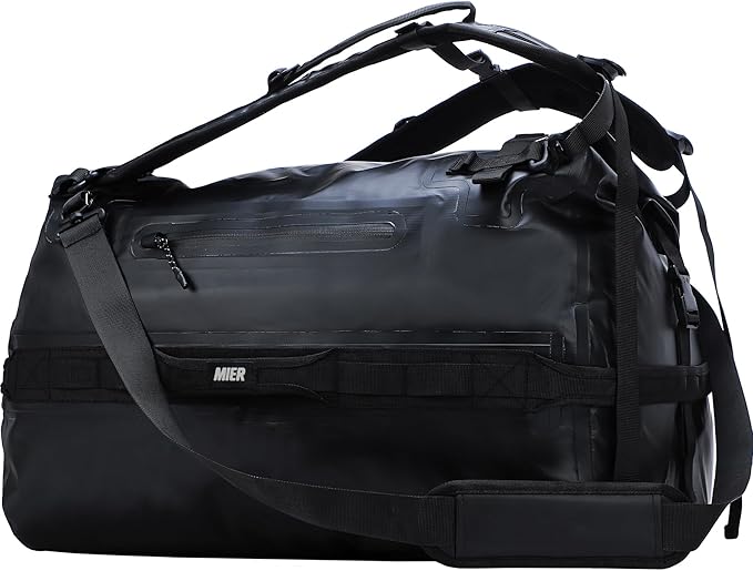MIER Waterproof Duffel Bag Motorcycle Dry Bag Backpack Large Roll-Top Heavy by MIER
