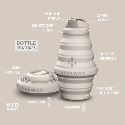HYDAWAY 17oz Collapsible Water Bottle - Image 5