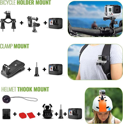 DigiNerds 50-in-1 Action Camera Accessories Kit - Image 6
