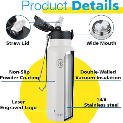 Han's Bottle Sports Water Bottle - 24 Oz - Image 5