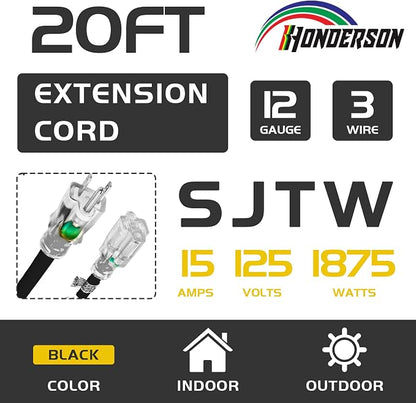 Indoor Outdoor Extension Cord Weatherproof - Image 2