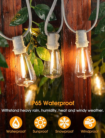 Larkvue 50FT Outdoor String Lights, Patio Lights - Image 3
