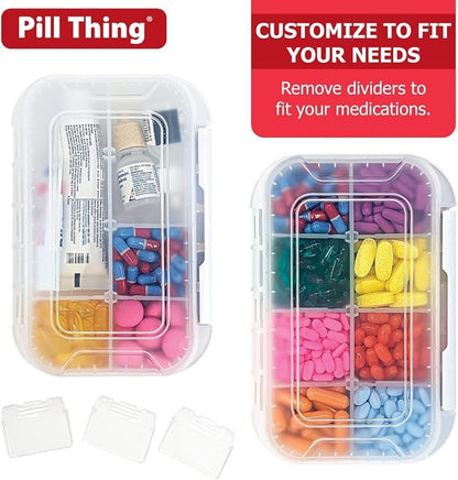 8 and12 Compartment Large Pill Cases - Image 7