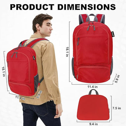 HOLYLUCK 20L Lightweight Packable Hiking Daypack Foldable Backpack - Image 2