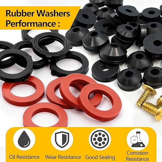 160 Pieces Hose Bib Washer & Faucet Washers Assorted Kit - Image 4