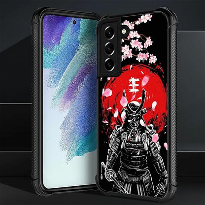 for Samsung Galaxy S21 Plus Case, Sakura Japanese Samurai Pattern Graphic - Image 3