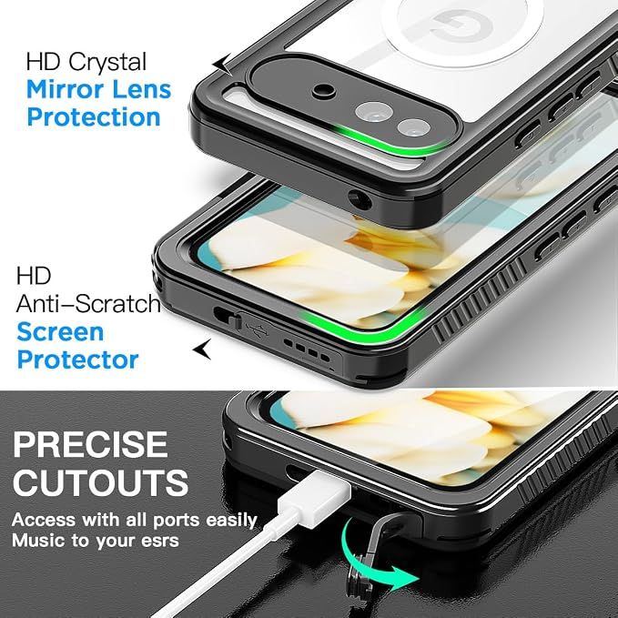 AICase for Google Pixel 9a Case Waterproof Clear - Image 7