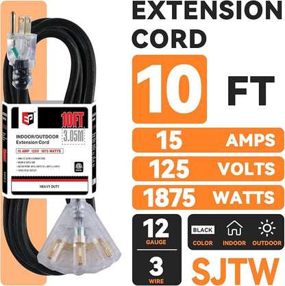 EP 10 Ft Lighted Outdoor Extension Cord - Image 2