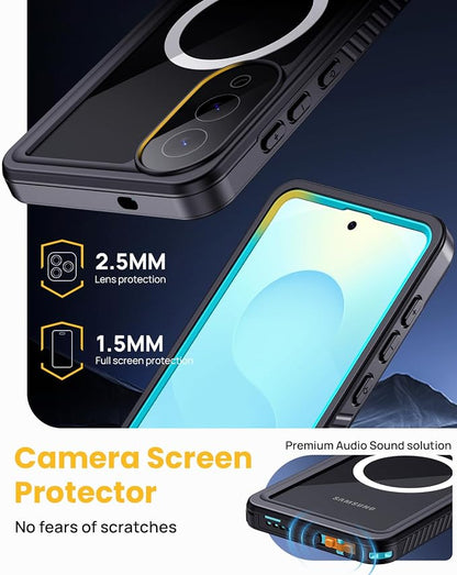 Lanhiem Magnetic for Samsung Galaxy S25 Edge Phone Case, IP68 Waterproof - Image 7