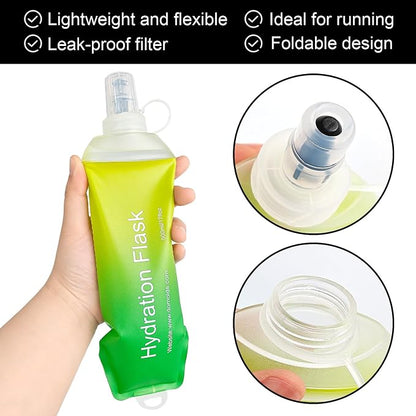 WILDREEDS 500ml Soft Flask, TPU Collapsible Soft Water Bottle - Image 2