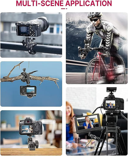 ULANZI Super Clamp Camera Clamp Mount Monitor 360° Ballhead Magic Arm Double - Image 6