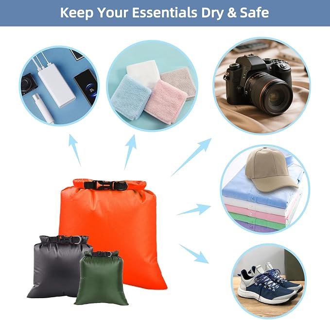 6PCS Dry Bags Waterproof, Lightweight Dry Bags - Image 5