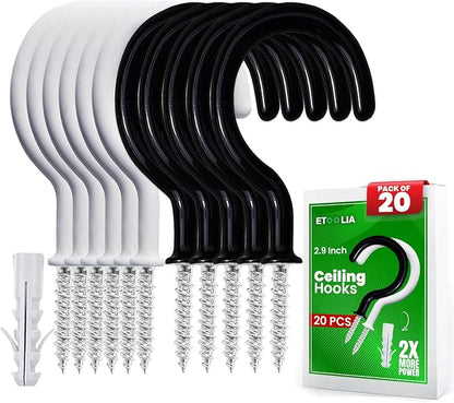 20 Pcs Ceiling Hooks for Hanging Plants by Etoolia