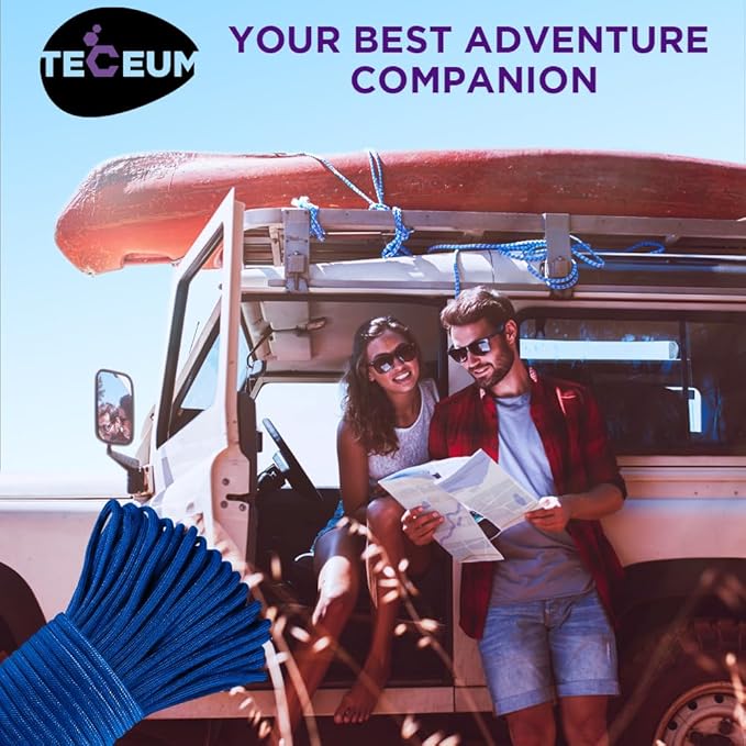 TECEUM Reflective Paracord Rope 1000 – 1000ft/200ft/100ft/50ft – 40+ Colors – - Image 9