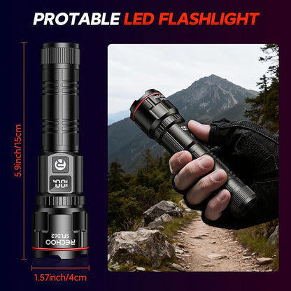 RECHOO Rechargeable Flashlights 2 Pack, Super Bright High Lumens LED Flashlight - Image 6