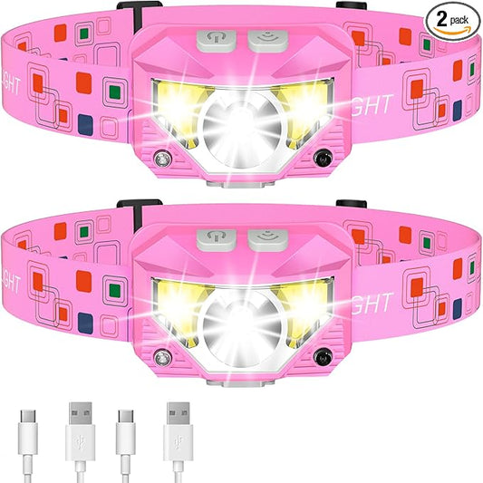 LHKNL Headlamp Flashlight, High Lumen Bright LED Rechargeable Headlight by LHKNLHOME