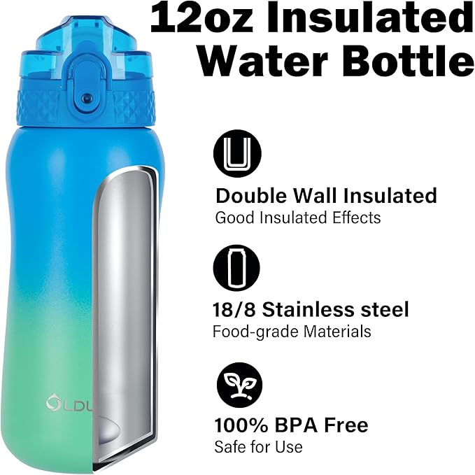Oldley Insulated Water Bottle 12oz Water Bottles - Image 4