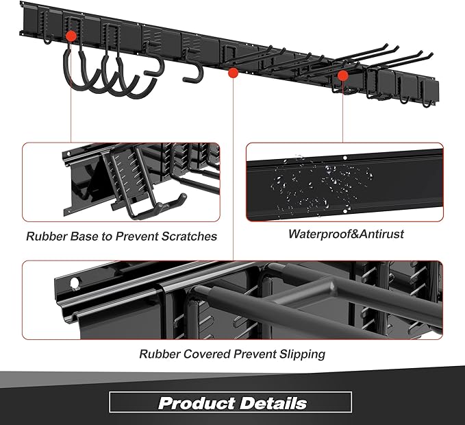 Sttoraboks Garage Tool Storage Rack, Heavy Duty Garage Storage Organizer Rack - Image 4