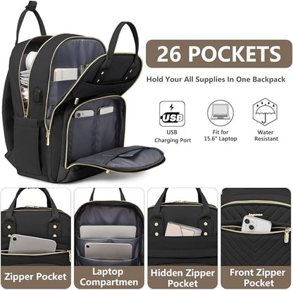 Laptop Backpack for Women Work Bag - Image 2