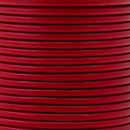 Mandala Crafts Round Genuine Burgundy Leather Cord - Image 3