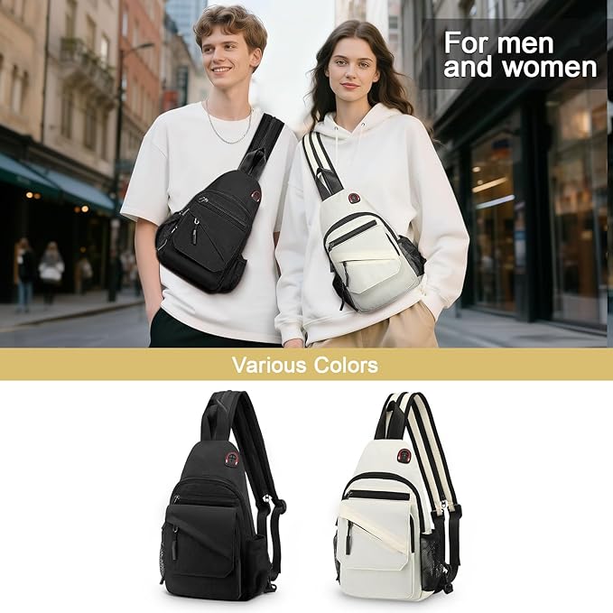 Crossbody Bag Casual Sling Bag for Men, Convertible Backpack, 3-in-1 Anti-Theft - Image 2
