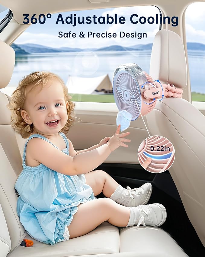 SWEETFULL Misting Stroller Fan – Portable Baby Fan - Image 6