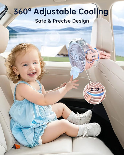 SWEETFULL Misting Stroller Fan – Portable Baby Fan - Image 6