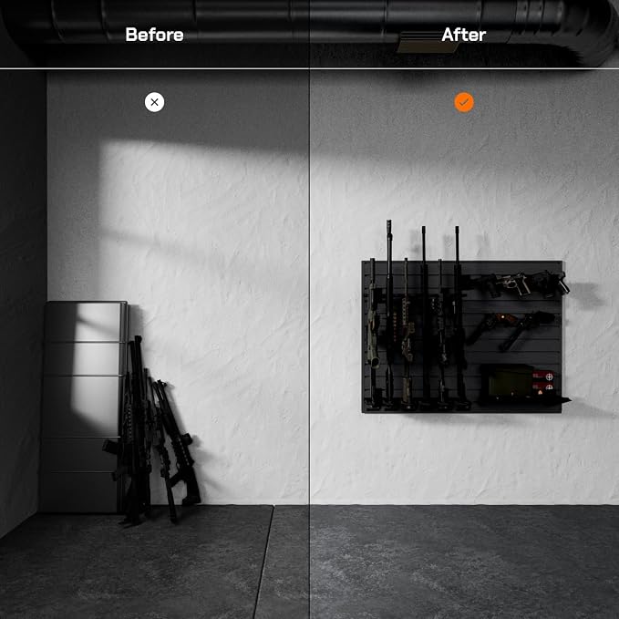Hold Up Displays Gun Wall Mount Display, Modular Tactical Wall - Image 2