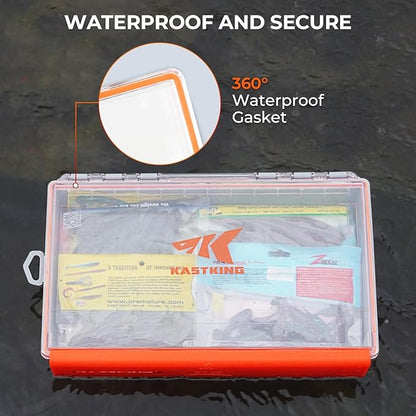 KastKing HyperSeal Waterproof Tackle Box, 3700 Deep Tackle Trays, Fishing - Image 2