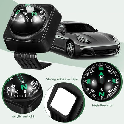 SOLUSTRE Car Dashboard Compass Ball Portable Auto Compass - Image 7