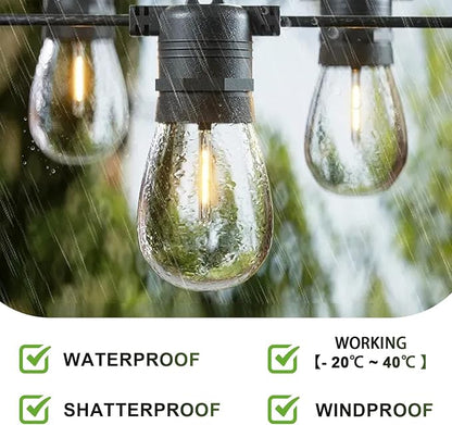 Jslinter 48-Pack LED 1W String Light Bulbs, S14 Plastic Shatterproof Edison - Image 5