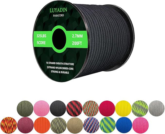 Paracord 325lb Diameter 2.7mm by LUYADIN